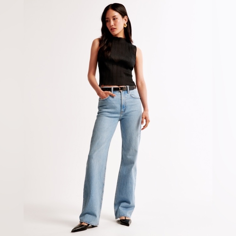 Abercrombie & Fitch Light Blue Straight Leg Jeans